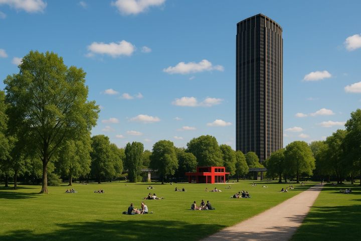 Immeuble de bureaux avec PC hôtelier